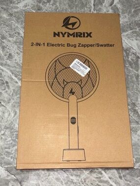 NYMRIX 2-in-1 Electric Bug Zapper/Swatter